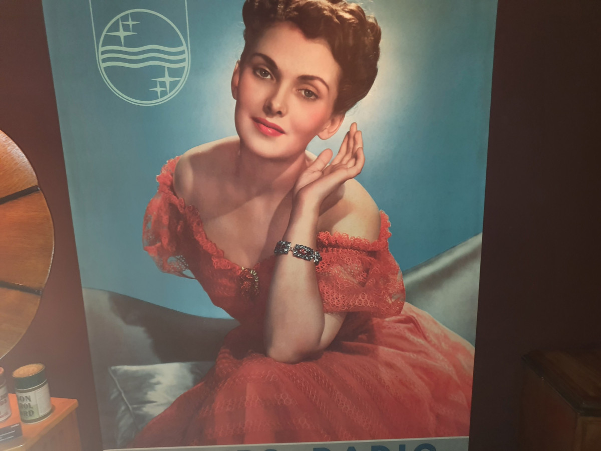 PHILIPS advertising poster - Girl in red