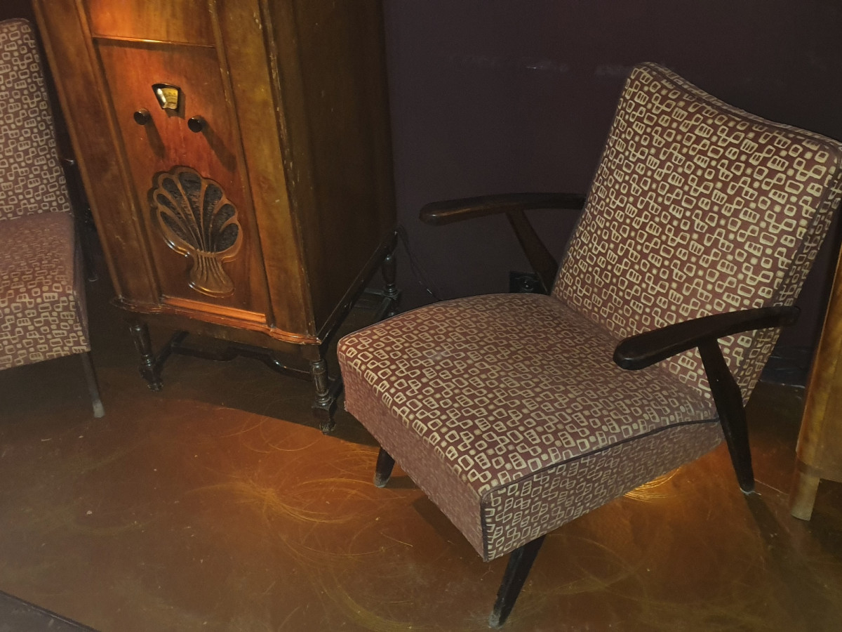mocha armchairs